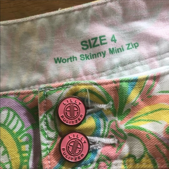 LILLY PULITZER “WORTH” SKINNY JEANS W/ ANKLE ZIPPERS - Picture 10 of 13